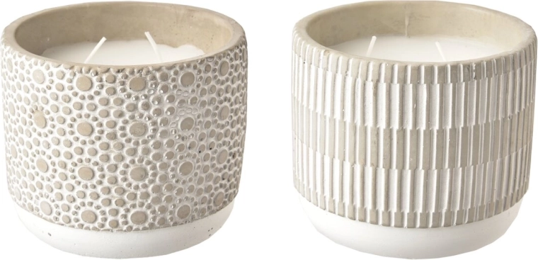 Udendørs duftlys i cement med citronella 12 × 12 × 12 cm