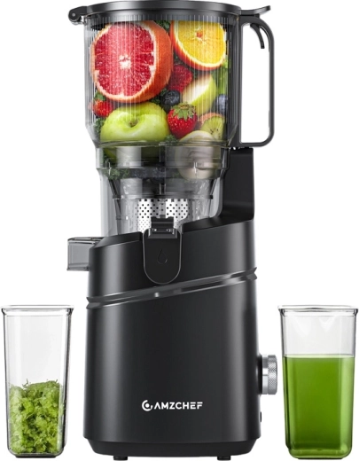 AMZCHEF Cold Press Juicer, Black
