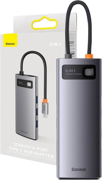 Baseus StarJoy 6-in-1 USB-C hub con più connettori