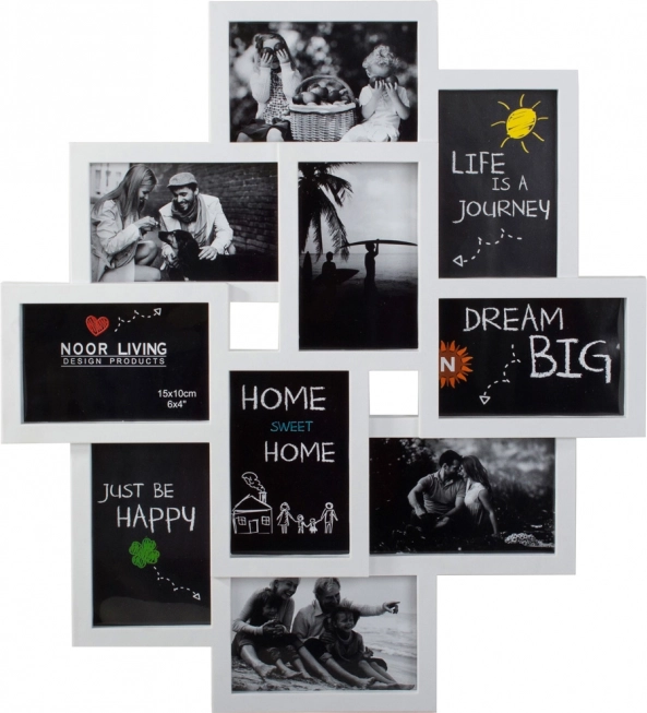 3D Multi Photo Frame for 10 Photos – Large
