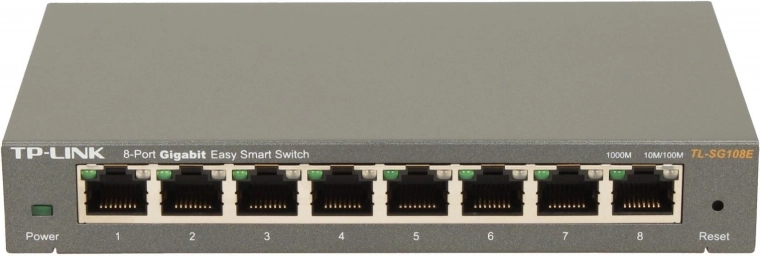 8portový gigabitový Easy Smart switch TP-Link TL-SG108E