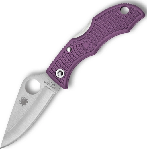 Spyderco Ladybug 3 Lightweight purple folding pocket knife