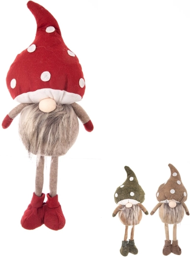 Lutin décoratif en polyester 51 cm (18 × 15 × 51 cm), 3 variantes