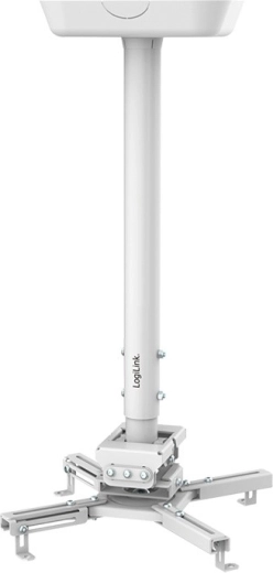 Ceiling projector mount with arm 595–895 mm, white