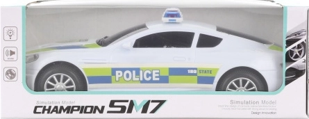 Police car with lights and sounds, bump-and-go