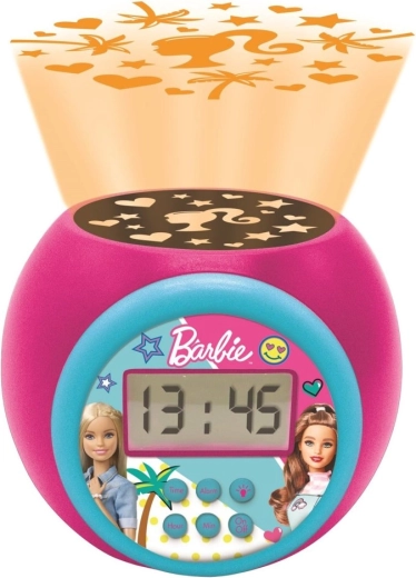 Réveil pour enfants Barbie avec projecteur