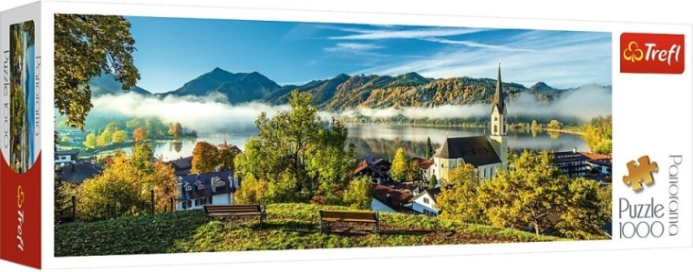 Panoramic Puzzle Above Lake Schliersee 1000 Pieces