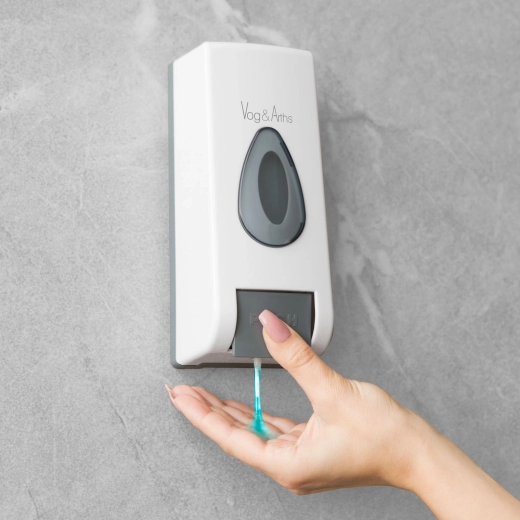 Wall-Mounted Soap Dispenser with Manual Dispensing 350 ml White
