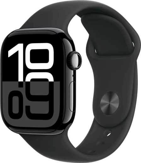 Apple Watch Series 10 GPS 42 mm onyx sport fekete szíjjal
