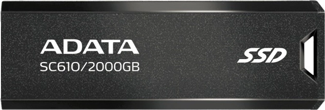 Disco SSD esterno ADATA SC610 2000 GB USB 3.2 Gen2 nero