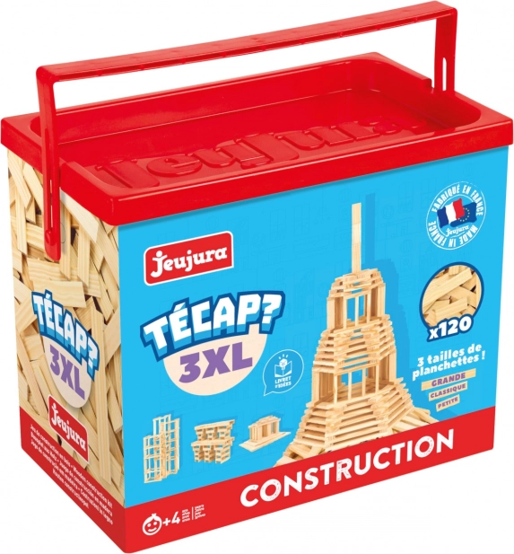 Jeujura fa építőkészlet Técap 3XL – 120 darab
