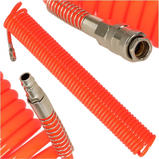 Kafuwell Spiral Pneumatic Hose for Compressor 12 mm, 15 m