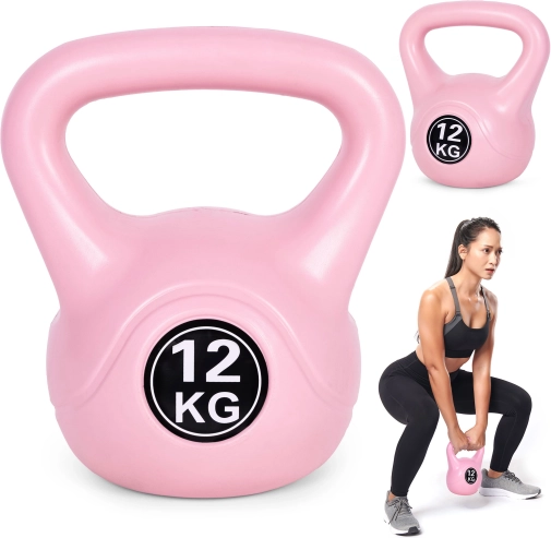 Kettlebell 12 kg pink for home training MODERNHOME
