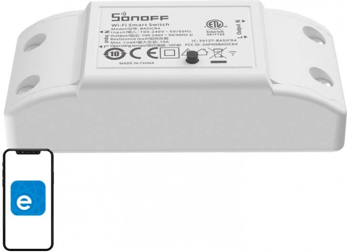 Chytrý Wi-Fi vypínač Sonoff