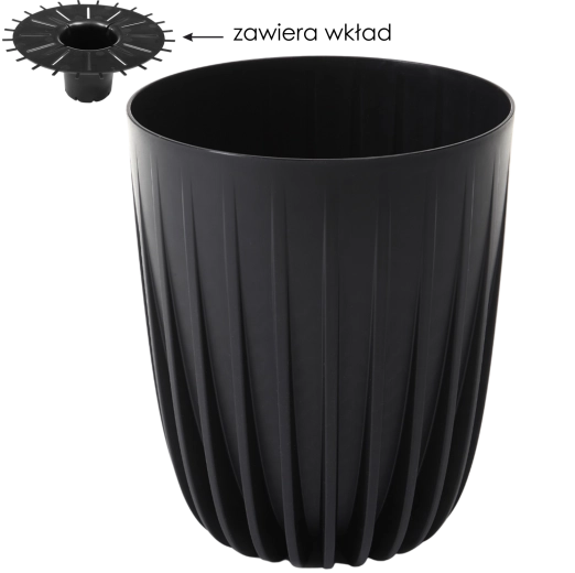 Smart insert for less soil and better watering