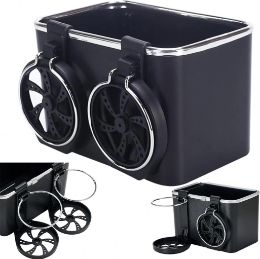 Organisateur de siège auto avec porte-gobelets et compartiment à mouchoirs