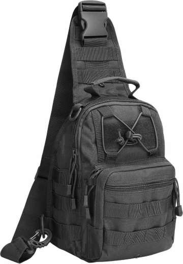 Tactical sling backpack 20 L shoulder bag, black