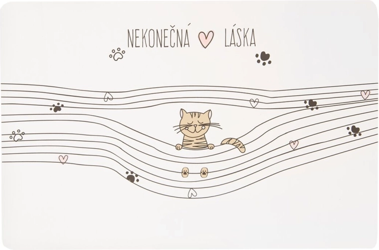 Prostírání Nekonečná láska – kočka (UH, 43 × 28 cm)