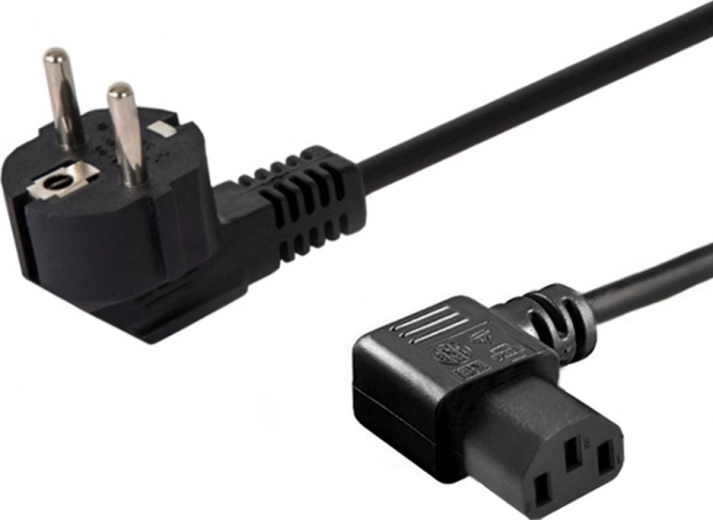 Cavo di alimentazione Schuko (M) angolato - IEC C13 angolato 1,2 m