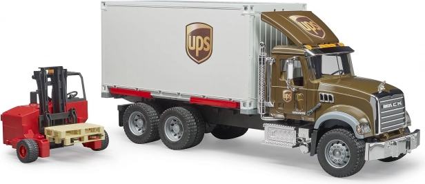 Bruder Mack UPS Truck with Forklift