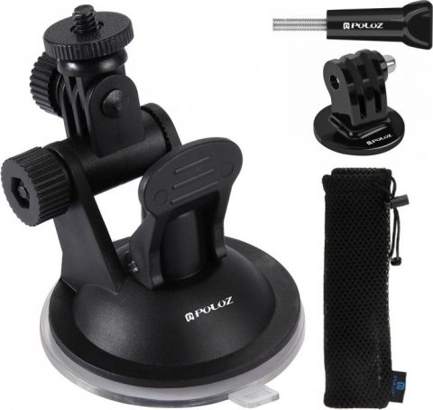 PULUZ glass suction car mount for action cameras
