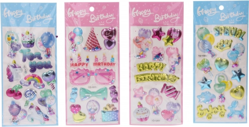 Decorative Glitter Stickers 22x9.5 cm