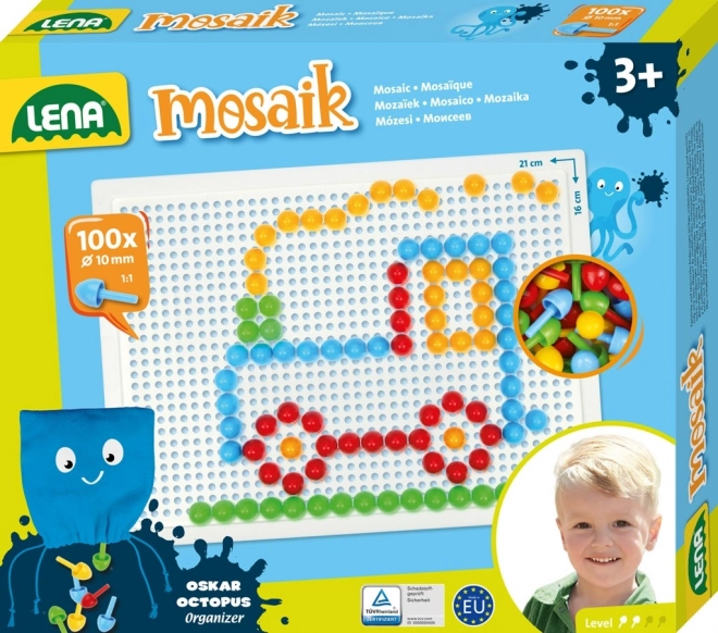 Lena peg mosaic for children – 100 pcs