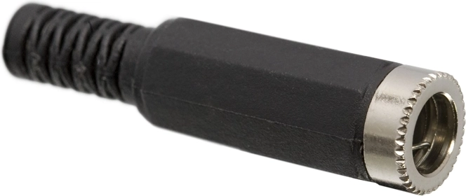 DC-Stromversorgungsstecker 5,5 × 2,5 mm mit Knickschutz