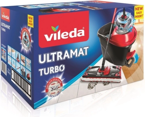 VILEDA Ultramat Turbo – flat mop with pedal wringer