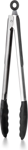 Küchenzange aus Edelstahl mit Silikonenden 30,5 cm Culinaria Black