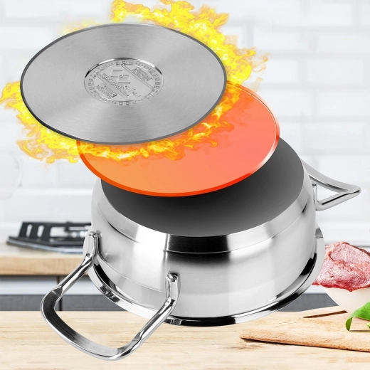 Vícevrstvé dno pro rovnoměrné teplo