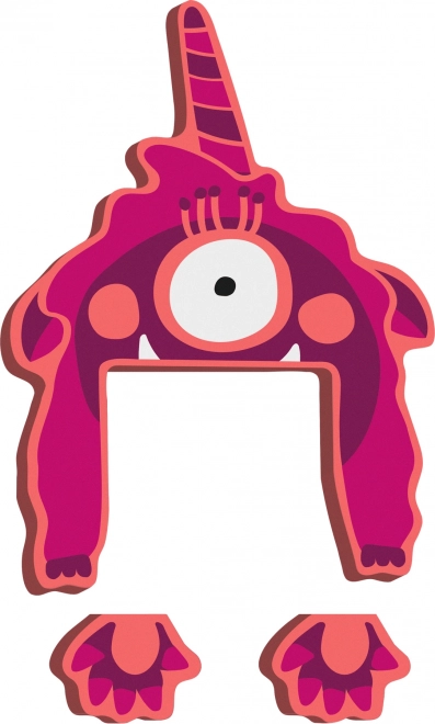 Small Foot alphabet monster Gaga made of bamboo