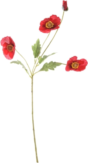 Umjetni crveni poljski mak 58 cm