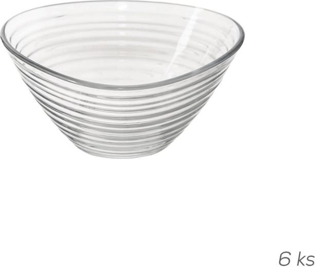 Derin triangular glass serving bowl 10.3 × 10.3 cm (6 pcs)
