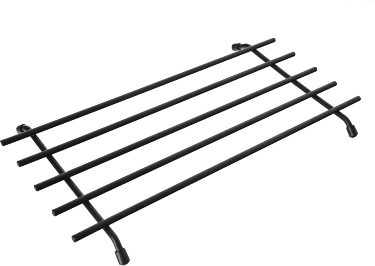 Dessous-de-plat en métal Radka 35 × 20 cm, noir