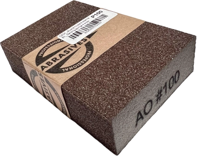 Éponge abrasive à quatre faces 100 × 70 × 25 mm, grain 120