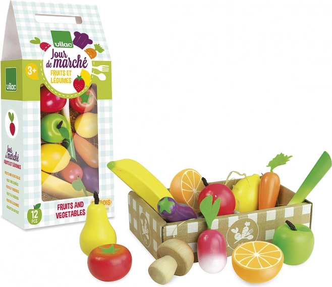Vilac set di frutta e verdura in legno
