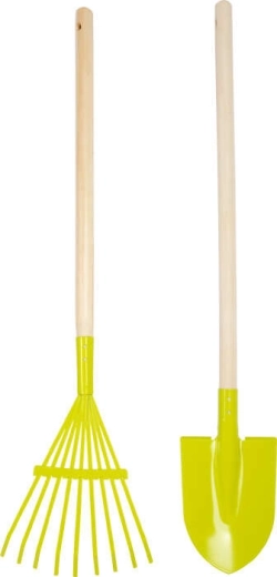 Attrezzi resistenti con manici in legno