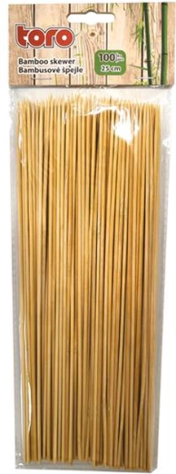 Toro spiedini di bambù appuntiti 25 cm, 100 pz