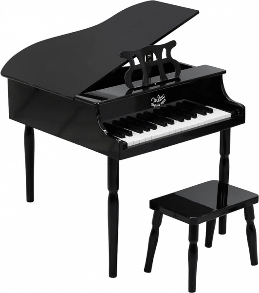 VILAC pianoforte a coda per bambini, 30 tasti, con sgabello e spartiti