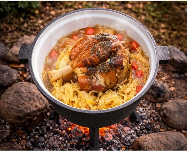 Calore uniforme e sapore profondo grazie alla ghisa massiccia