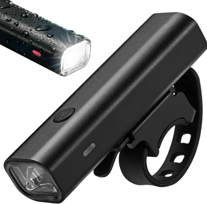 Waterproof Front LED Bike Light with Rechargeable Battery