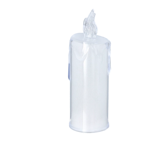 Bougie LED semi-transparente 5,3 × 15,5 cm