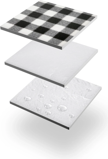 Trelags konstruktion med fugtbeskyttelse