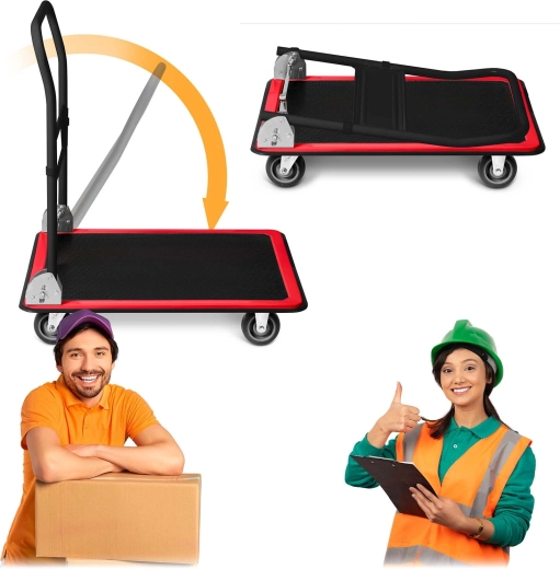 Folding handle and easy maneuvering