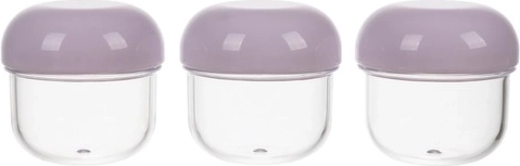 3× vasetto da 20 ml per creme + cappucci igienici