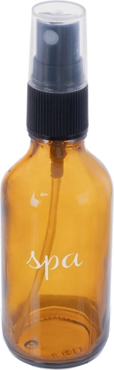 Kosmetisk SPA-flaske 60 ml af brunt glas med forstøver