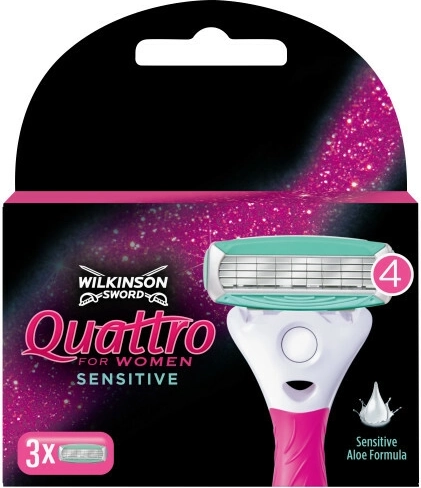 Wilkinson Quattro Sensitive testine di ricambio 3 pz