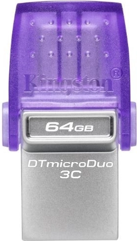 Chiavetta USB Kingston DataTraveler microDuo 3C 64 GB USB‑A/USB‑C