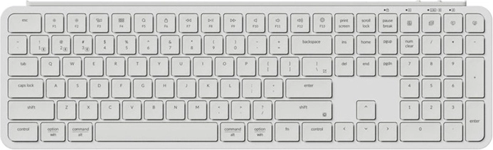 Tastiera wireless ultra sottile Keychron B6 Pro 2.4G bianca